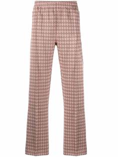 Needles брюки прямого кроя с узором аргайл