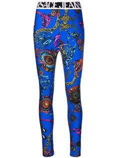 Versace Jeans Couture легинсы с принтом Regalia Baroque