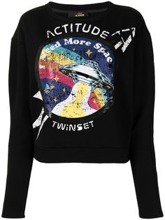 TWINSET джемпер Attitude с принтом