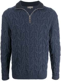 N.Peal джемпер фактурной вязки на молнии