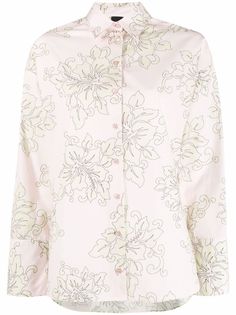 Pinko рубашка с цветочным принтом