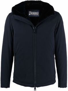 Herno куртка с капюшоном и искусственным мехом