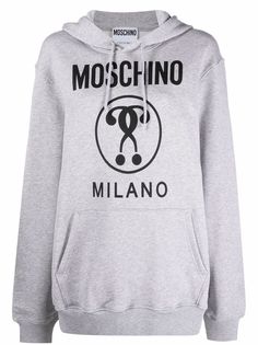 Moschino худи с принтом Double Question Mark