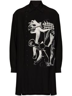 Yohji Yamamoto длинная рубашка Asakura