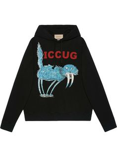 Gucci худи с принтом ICCUG из коллаборации с Freya Hartas