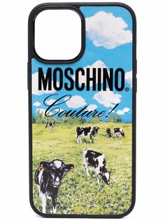 Moschino чехол для iPhone 12/12 Pro с логотипом