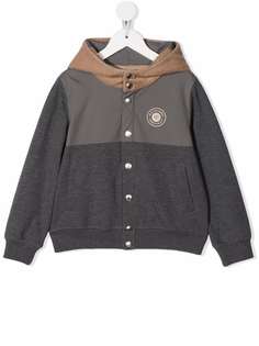 Brunello Cucinelli Kids бомбер с капюшоном