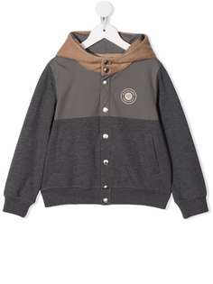 Brunello Cucinelli Kids бомбер с капюшоном