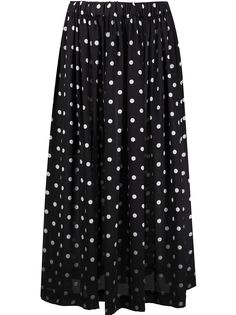 Comme Des Garçons Comme Des Garçons юбка миди в горох