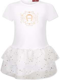 Aigner Kids ярусное платье