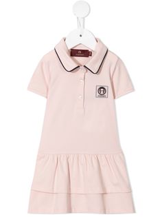 Aigner Kids платье-рубашка с воротником поло
