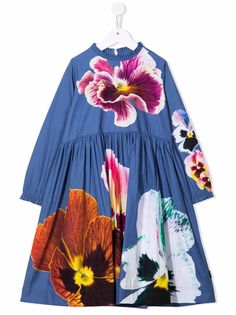Molo платье с длинными рукавами и цветочным принтом