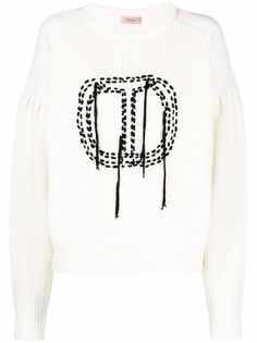 TWINSET джемпер с вышивкой