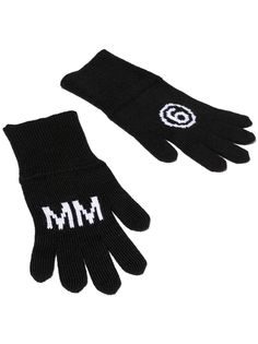MM6 Maison Margiela Kids перчатки с логотипом