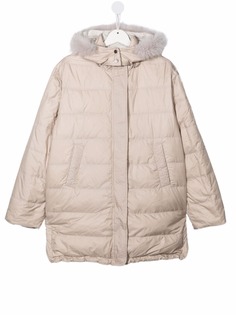 Brunello Cucinelli Kids стеганый пуховик