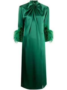 16 ARLINGTON платье миди Fujiko с перьями