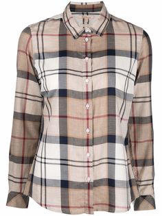 Barbour рубашка в клетку тартан