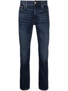 Tommy Hilfiger узкие джинсы Bleecker Flex с эффектом потертости