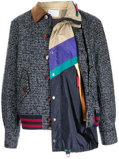 Kolor шерстяная куртка с асимметричными вставками