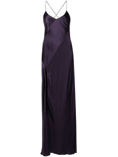 Michelle Mason шелковое платье с открытой спиной