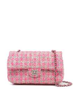 Chanel Pre-Owned твидовая сумка на плечо Double Flap 2014-го года