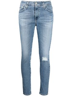 AG Jeans джинсы скинни Farrah с эффектом потертости