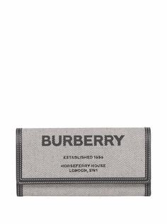 Burberry кошелек с принтом Horseferry и логотипом
