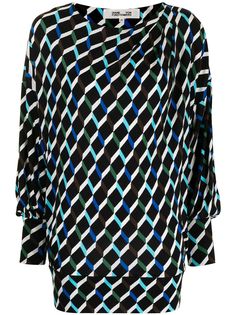 DVF Diane von Furstenberg платье Reese с геометричным принтом