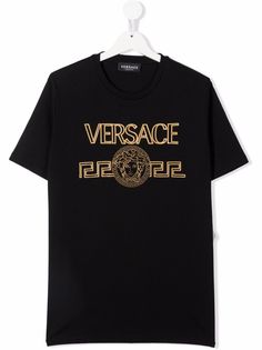 Versace Kids футболка с принтом Medusa