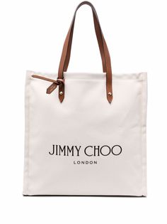 Jimmy Choo сумка-тоут из канваса с логотипом
