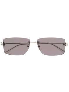 Bottega Veneta Eyewear солнцезащитные очки в безободковой оправе