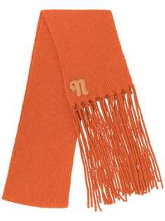 Nanushka объемный шарф с бахромой