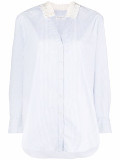 SANDRO полосатая рубашка Greta без воротника