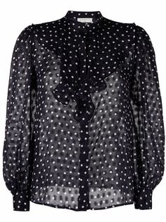 SANDRO блузка в горох