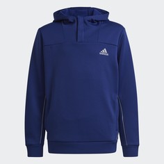 Флисовая худи с укороченной молнией XFG adidas Sportswear