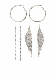 Серьги 3 пары Stradivarius 