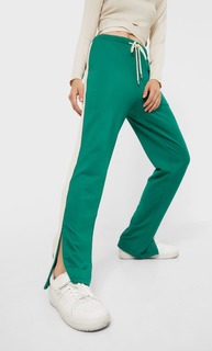 Stradivarius Брюки Из Нейлона Зеленый Xs