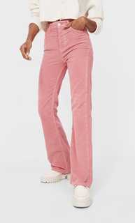 Stradivarius Расклешенные Брюки Облегающего Кроя Из Вельвета Multicolor 42