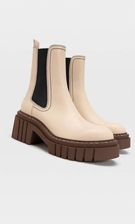 Stradivarius Ботильоны С Эластичной Вставкой На Рифленой Подошве Разноцветный 36