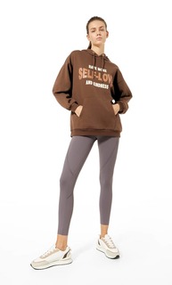 Stradivarius Худи Объемного Кроя Коричневый Xl