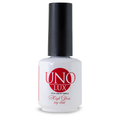 UNO LUX, Топ High Gloss Top Coat, 15 мл