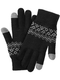 Теплые перчатки для сенсорных дисплеев Xiaomi FO Gloves Touch Screen р.UNI Warm Velvet Black