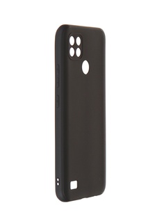 Чехол Brosco для Realme C21 Matte Black RM-C21-COLOURFUL-BLACK