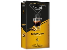 Капсулы для кофемашин Cellini Cremoso 10шт стандарта Nespresso