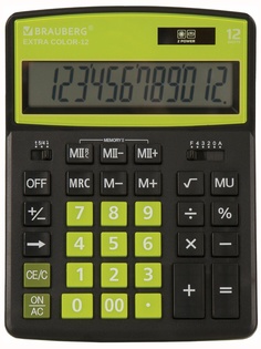 Калькулятор Brauberg Extra Color-12-BKLG 250477