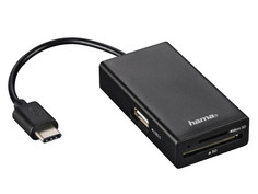 Хаб USB Hama USB-C/MicroSD/SD 00054144