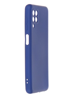 Чехол DF для Samsung Galaxy M32 с микрофиброй sOriginal-23 Blue