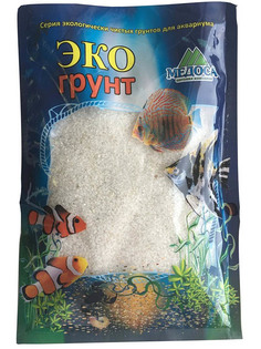 Кварцевый песок Эко грунт Кристальный 1-2mm 1kg 500045