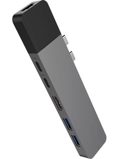 Хаб USB HyperDrive Hyper Net 6-in-2 Hub Space Grey GN28N-GRAY