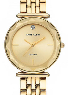 fashion наручные женские часы Anne Klein 3412CHGB. Коллекция Diamond